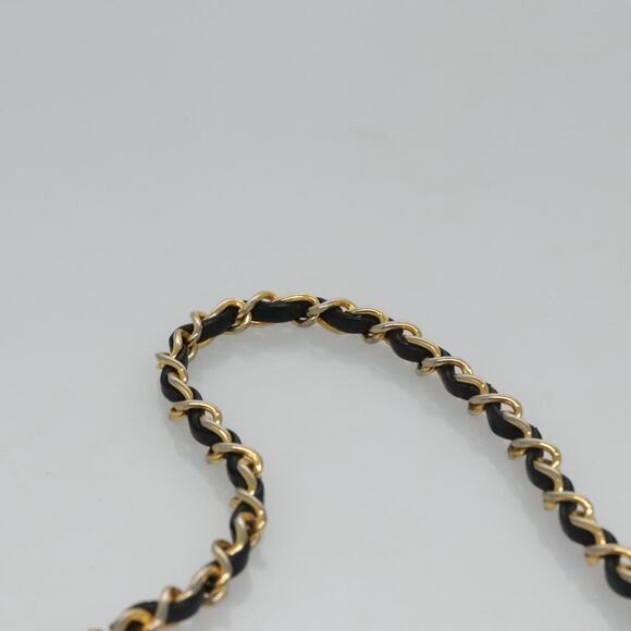 CHANEL Matelasse Turn Lock Chain Shoulder Bag Lamb Skin Black CC - Picture 14 of 16